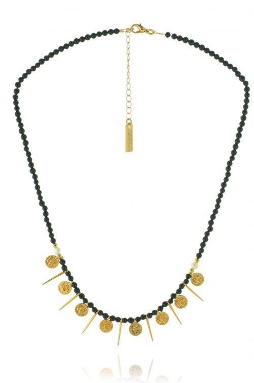 THE BLACK & COINS NECKLACE
