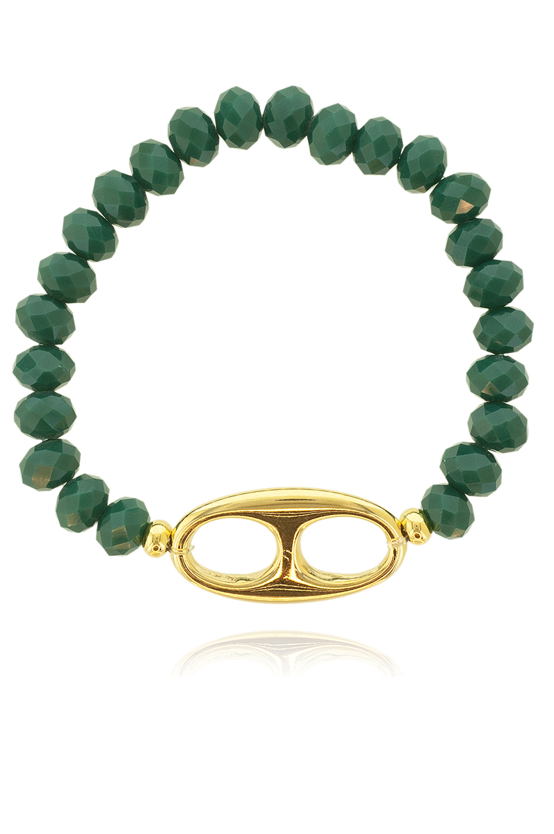 THETA GLASS BEADS BRACELET