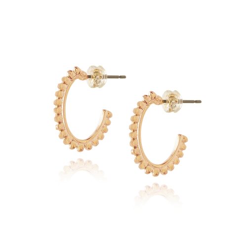 Goldplated hoop earrings