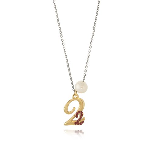 2022 lucky charm long chain necklace with pearl