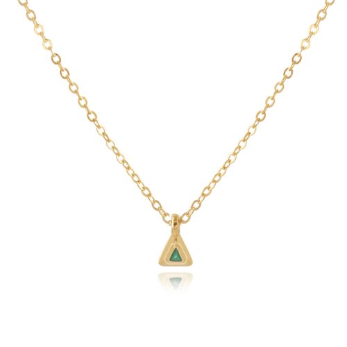 Chain necklace with triangle element