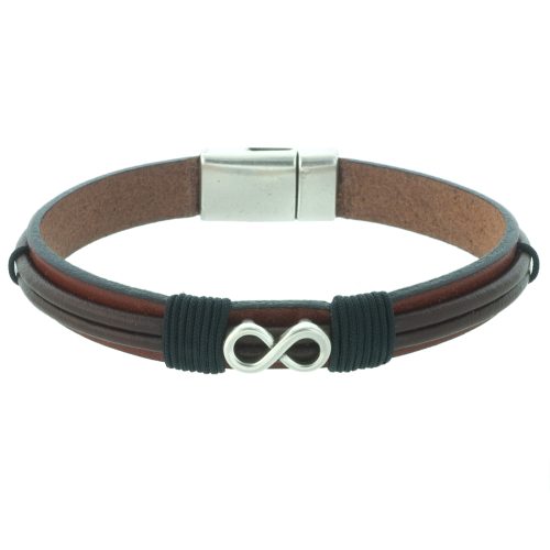 Men's leather bracelet Infinity